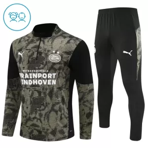 Conjunto de sudadera de entrenamiento PSV Eindhoven Niños 25/26 Negro