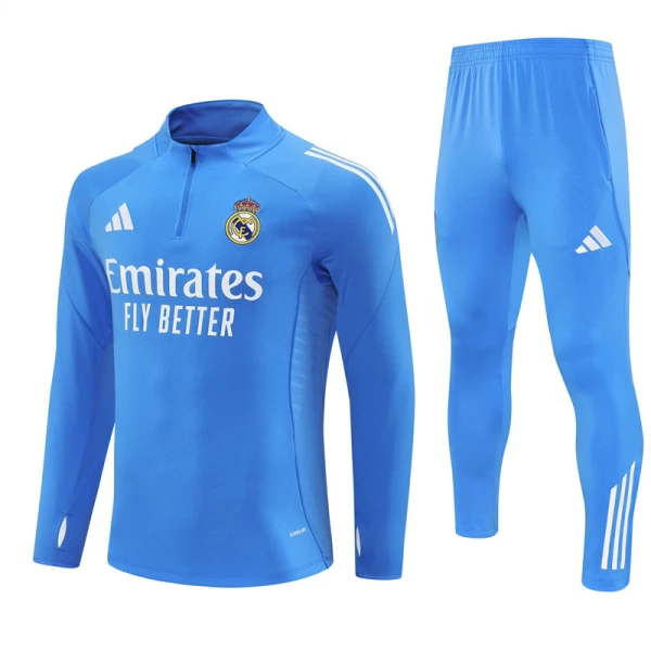 Conjunto de sudadera de entrenamiento Real Madrid Hombre 25/26 Azul Conjunto de sudadera de entrenamiento Real Madrid Hombre 25/26 Azul