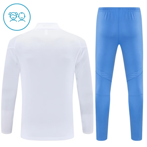 Conjunto de sudadera de entrenamiento Real Madrid Niños 25/26 Blanco