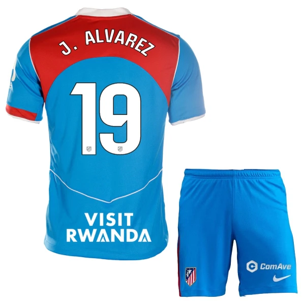 Camiseta Atlético Madrid Julián Álvarez 19 Niños 3ª Equipación 25/26
