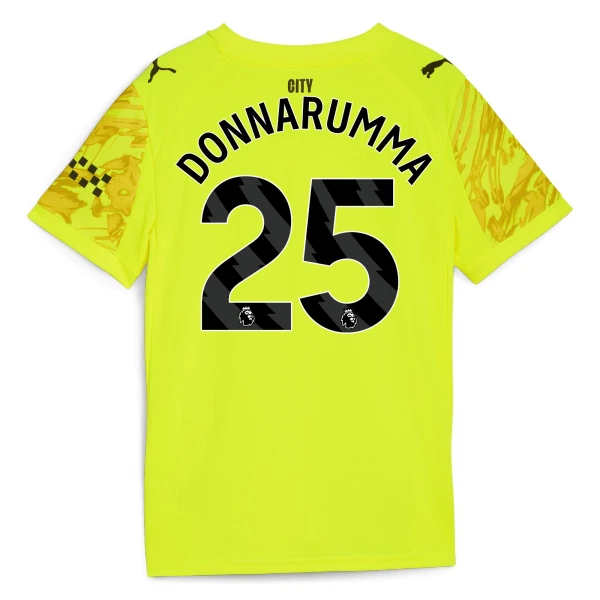 Camiseta Portero Manchester City Gianluigi Donnarumma 25 Hombre 25/26 Amarillo Camiseta Portero Manchester City Gianluigi Donnarumma 25 Hombre 25/26 Amarillo