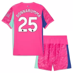 Camiseta Portero Manchester City Gianluigi Donnarumma 25 Niños 25/26 Rosa