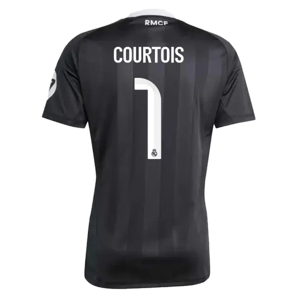Camiseta Portero Real Madrid Thibaut Courtois 1 Hombre 25/26 Negro