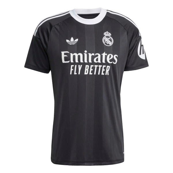 Camiseta Portero Real Madrid Thibaut Courtois 1 Niños 25/26 Negro