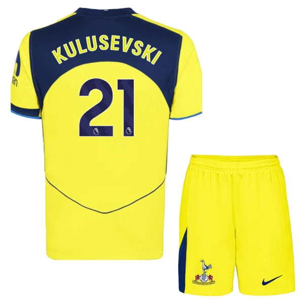 Camiseta Tottenham Hotspur Dejan Kulusevski 21 Niños 3ª Equipación 25/26