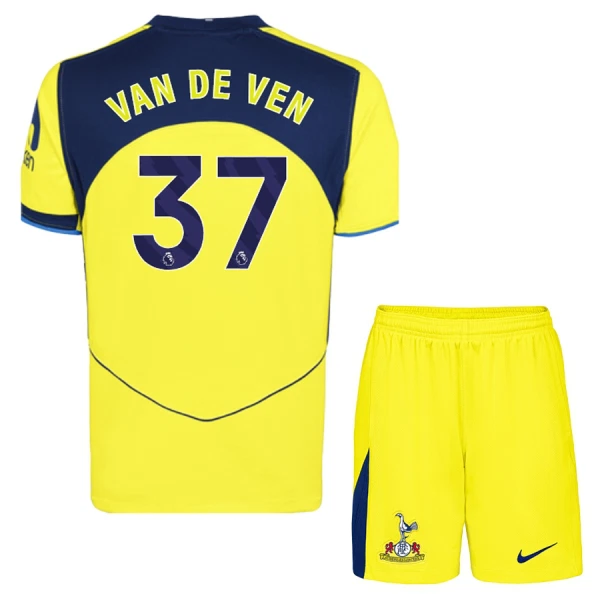 Camiseta Tottenham Hotspur Van De Ven 37 Niños 3ª Equipación 25/26