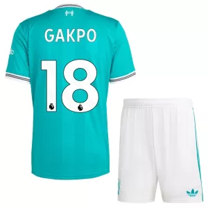 Camiseta Liverpool Cody Gakpo 18 Niños 3ª Equipación 25/26