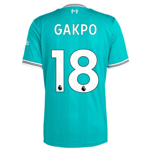 Camiseta Liverpool Cody Gakpo 18 Niños 3ª Equipación 25/26