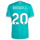 Camiseta Liverpool Diogo Jota 20 Hombre 3ª Equipación 25/26