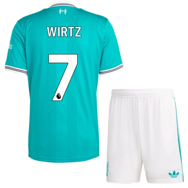 Camiseta Liverpool Florian Wirtz 7 Niños 3ª Equipación 25/26