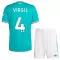 Camiseta Liverpool Virgil van Dijk 4 Niños 3ª Equipación 25/26