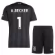Camiseta Portero Liverpool Alisson Becker 1 Niños 25/26 Negro