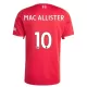 Camiseta Liverpool Alexis Mac Allister 10 Hombre 1ª Equipación 25/26