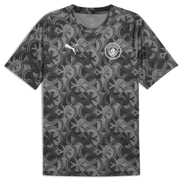 Camiseta Manchester City Pre-Match Hombre 25/26 Negro