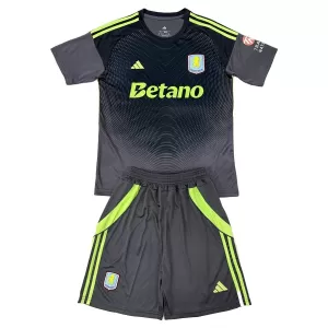 Camiseta Portero Aston Villa Niños 25/26 Negro