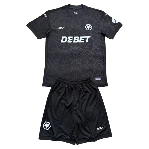 Camiseta Portero Wolverhampton Wanderers Niños 25/26 Negro