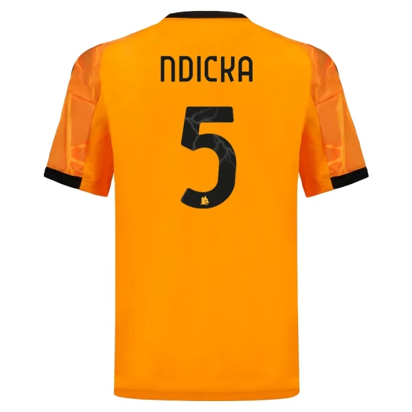 Camiseta AS Roma Ndicka 5 Niños 2ª Equipación 25/26