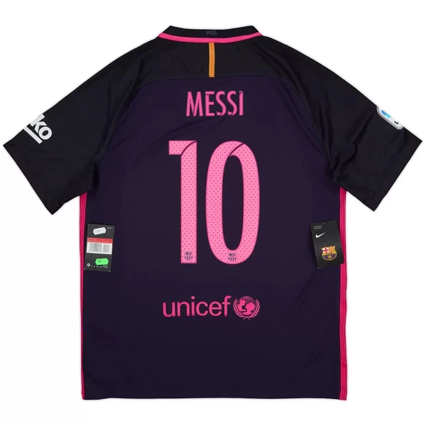 Camiseta FC Barcelona Lionel Messi 10 2016-17 Hombre 2ª Equipación Retro Camiseta FC Barcelona Lionel Messi 10 2016-17 Hombre 2ª Equipación Retro