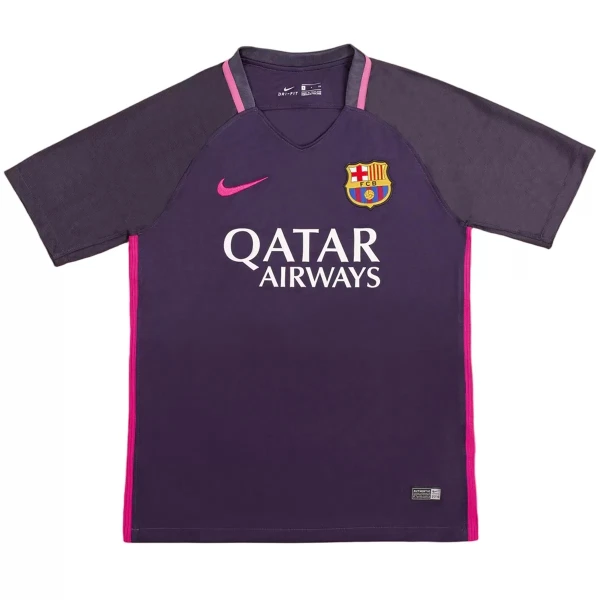 Camiseta FC Barcelona Lionel Messi 10 2016-17 Hombre 2ª Equipación Retro