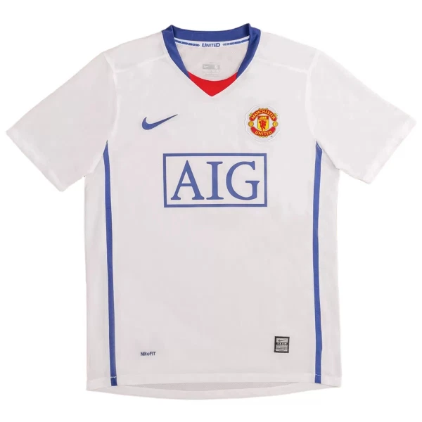 Camiseta Manchester United 2008-09 Hombre 2ª Equipación Retro Camiseta Manchester United 2008-09 Hombre 2ª Equipación Retro