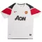Camiseta Manchester United 2010-11 Hombre 2ª Equipación Retro