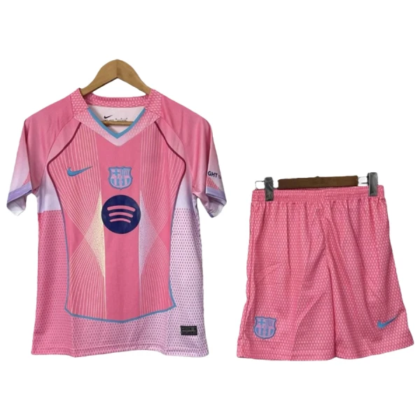 Camiseta FC Barcelona Niños 25/26 Rosa Edición Especial Camiseta FC Barcelona Niños 25/26 Rosa Edición Especial