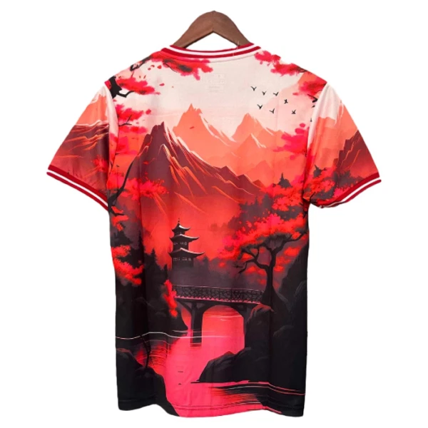 Camiseta Japón Hombre 2025 Rojo Edición Especial