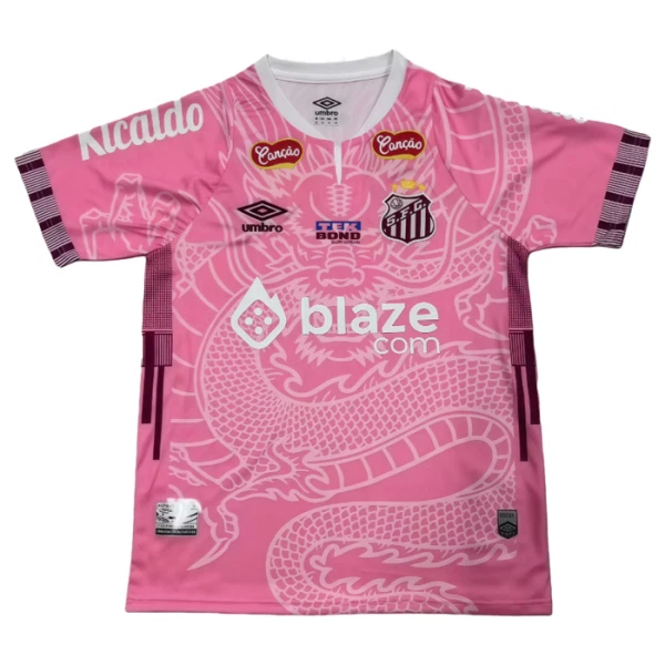 Camiseta Santos FC Hombre Dragón 25/26 Rosa Camiseta Santos FC Hombre Dragón 25/26 Rosa