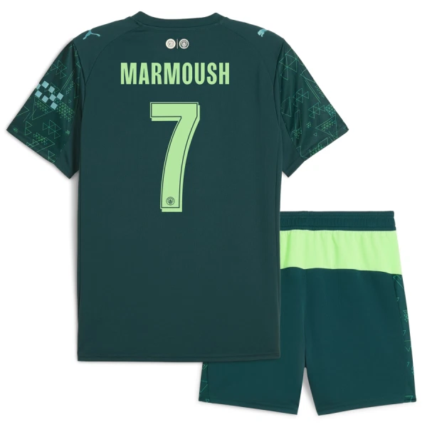 Camiseta Manchester City Marmoush 7 Niños 4ª Equipación EA Sport 25/26