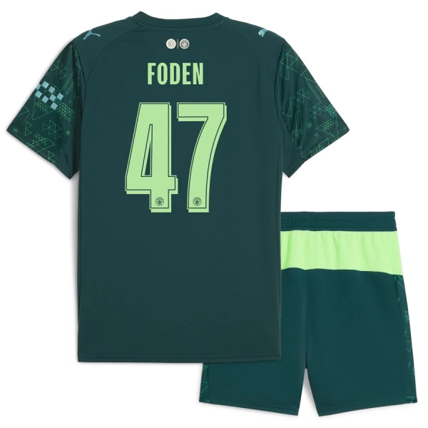 Camiseta Manchester City Phil Foden 47 Niños 4ª Equipación EA Sport 25/26
