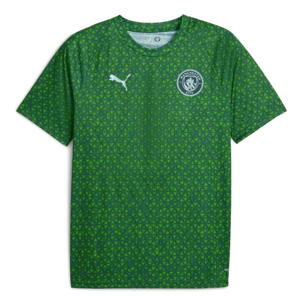 Camiseta Manchester City Pre-Match Hombre 25/26 Verde Camiseta Manchester City Pre-Match Hombre 25/26 Verde