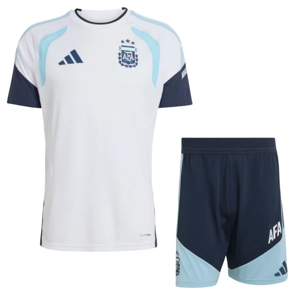 Camiseta De Entrenamiento Argentina Niños Mundial 2026 Blanco