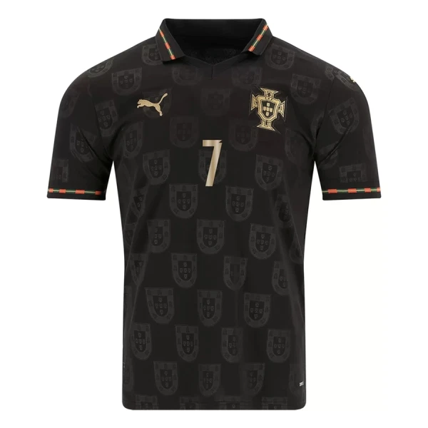 Camiseta Portugal Black Panther Cristiano Ronaldo 7 Hombre 25/26 Edición Especial