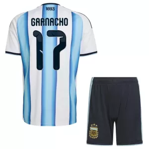 Camiseta Argentina Garnacho 17 Niños 1ª Equipación Mundial 2026