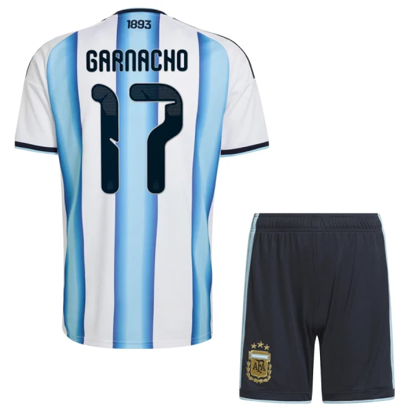 Camiseta Argentina Garnacho 17 Niños 1ª Equipación Mundial 2026