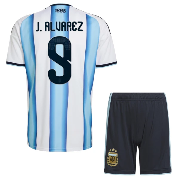 Camiseta Argentina Julián Álvarez 9 Niños 1ª Equipación Mundial 2026