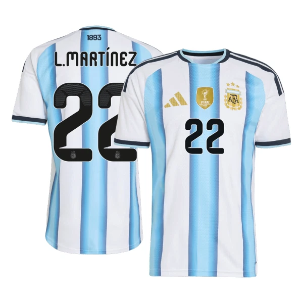 Camiseta Argentina Lautaro Martínez 22 Hombre 1ª Equipación Mundial 2026