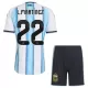 Camiseta Argentina Lautaro Martínez 22 Niños 1ª Equipación Mundial 2026