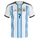 Camiseta Argentina Rodrigo de Paul 7 Hombre 1ª Equipación Mundial 2026