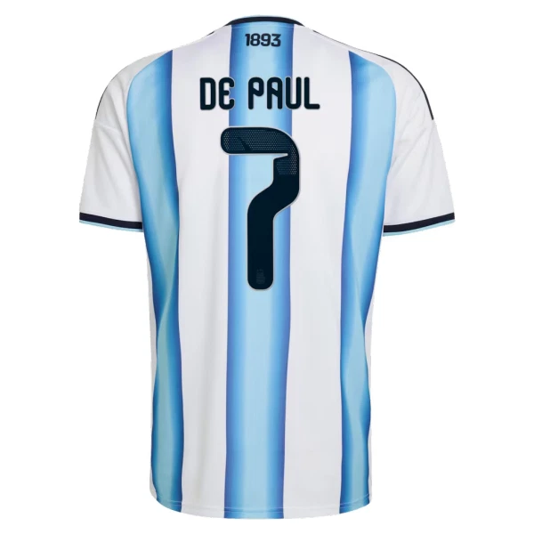 Camiseta Argentina Rodrigo de Paul 7 Hombre 1ª Equipación Mundial 2026