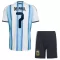 Camiseta Argentina Rodrigo de Paul 7 Niños 1ª Equipación Mundial 2026