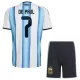 Camiseta Argentina Rodrigo de Paul 7 Niños 1ª Equipación Mundial 2026
