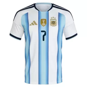 Camiseta Argentina Rodrigo de Paul 7 Niños 1ª Equipación Mundial 2026