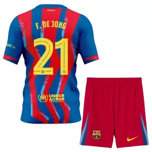 Camiseta FC Barcelona Frenkie de Jong 21 Niños 4ª Equipación 25/26