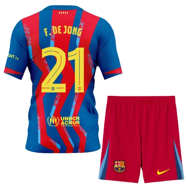 Camiseta FC Barcelona Frenkie de Jong 21 Niños 4ª Equipación 25/26