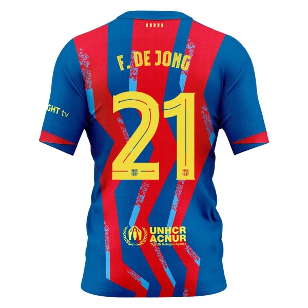 Camiseta FC Barcelona Frenkie de Jong 21 Niños 4ª Equipación 25/26