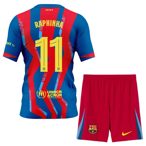 Camiseta FC Barcelona Raphinha 11 Niños 4ª Equipación 25/26