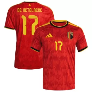 Camiseta Bélgica De Ketelaere 17 Hombre 1ª Equipación Mundial 2026