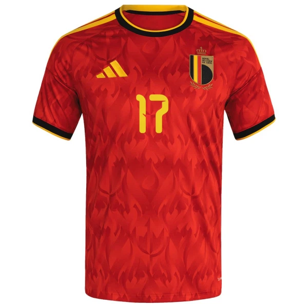 Camiseta Bélgica De Ketelaere 17 Hombre 1ª Equipación Mundial 2026