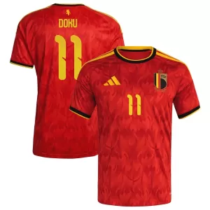 Camiseta Bélgica Jérémy Doku 11 Hombre 1ª Equipación Mundial 2026